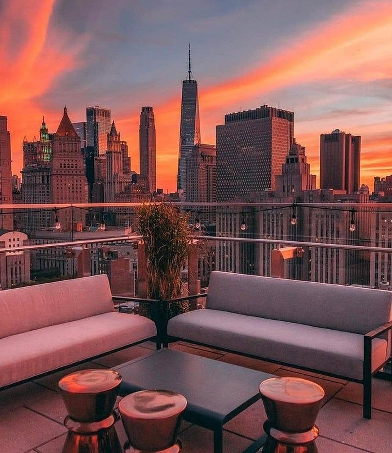 New York skyline haze